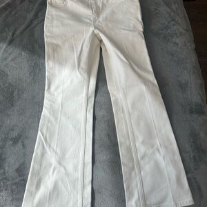 Theory White Flare Jeans - Wide Leg